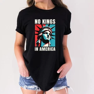 No Kings Anti Fascism Anti Trump Adult Political T-Shirt 5 - Picture 1 of 3