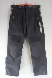 SWIFT BLACK TEXTILE BIKER TROUSERS + CE ARMOUR/THERMAL LINING: WAIST 34"/LEG 31" - Picture 1 of 4