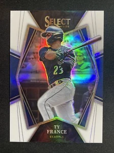 Ty France - 2022 Panini Select #180 - Premier Level WHITE Refractor - SP SN /50 - Picture 1 of 2