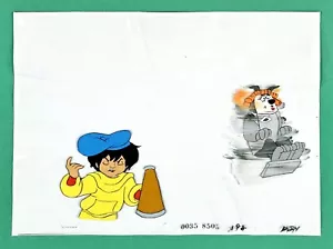 SCOOBY DOO Animation Cel, FLIM FLAM Directs B&W FRANKENSTEIN Movie, 1980s - Picture 1 of 3