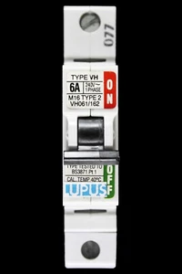 LUPUS 6 AMP TYPE 2 M16 MCB CIRCUIT BREAKER VH061/162 - Picture 1 of 6