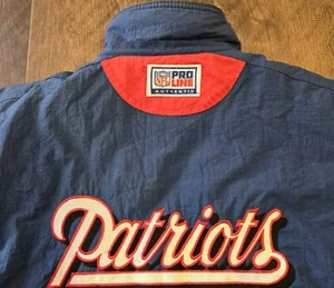 Vintage 90s New England Patriots Jacke Herren XXL - Pro Line Reebok NFL Bomber - Bild 1 von 16