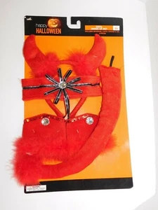 Halloween Teufel rot Kostüm Zubehör Set - Bild 1 von 6