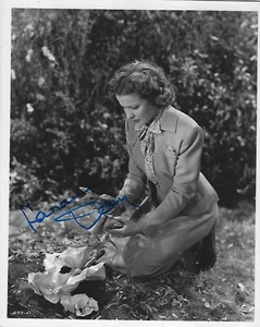 Foto de colección doble peso firmada por LARAINE DAY de 8 x 10 MGM una era hermosa - Imagen 1 de 2