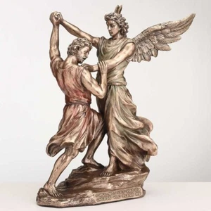 JACOB LUCHA CON DIOS HOGAR DECORACIÓN ESTATUA FIGURA COLECCIONABLE - Imagen 1 de 4