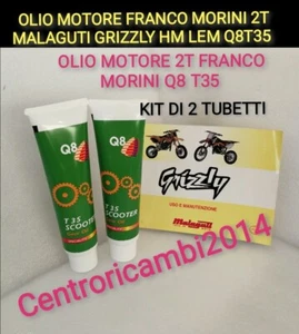 OLIO MOTORE 2T FRANCO MORINI MALAGUTI GRIZZLY  LEM HM BETA KTM Q8 T35 QUALITÀ  - Foto 1 di 2