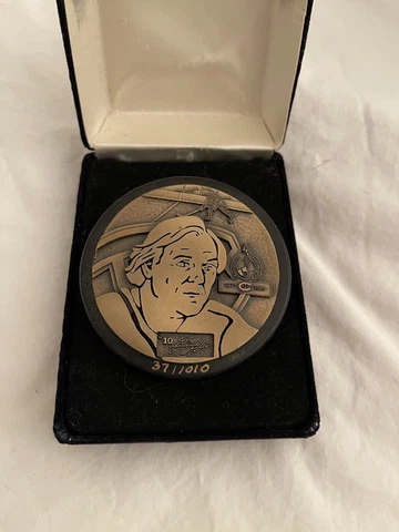GUY LaFLEUR Montreal Canadiens Bronze 3D Inglasco Commemorative Hockey Puck Cover