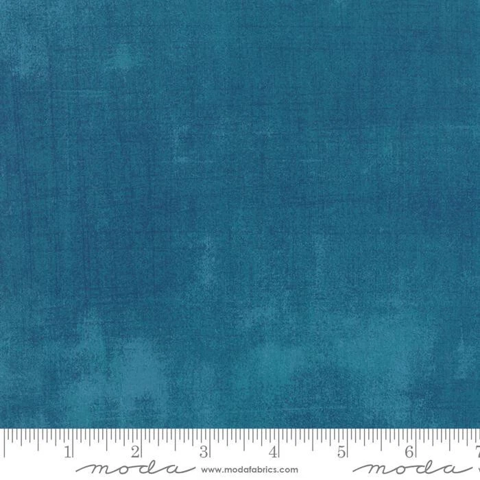 Moda Quilt Fabric Grunge Basics Horizon Blue BasicGrey by half-yard #30150 306 - Image 1 of 1