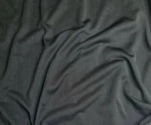 1 Meter 4 Way Stretch Jersey Futter Stoff dehnbar 100% Polyester schwarz - Picture 1 of 2