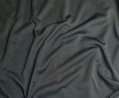 1 Meter 4 Way Stretch Jersey Futter Stoff dehnbar 100% Polyester schwarz - Bild 1 von 2