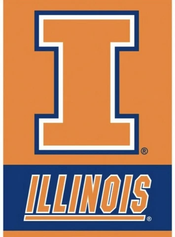 Illinois Fighting Illini SINGLE SIDED 28 x 40 INDOOR BANNER SCROLL ! Cover
