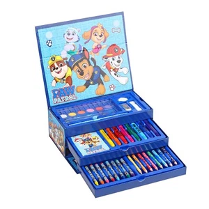 Caja de herramientas para colorear Paw Patrol conjunto de 52 piezas estuche papelería niños azul - Imagen 1 de 5
