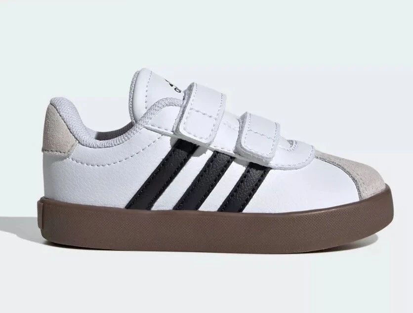 阿迪达斯 VL Court 3.0 CF I 幼儿 学步儿童 女婴 男孩鞋 尺码 — 第 1/4 张图片