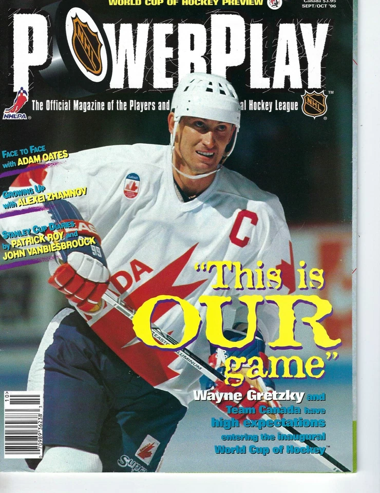 1996 Power Play Magazine hockey Wayne Gretzky, TEam Canada World Cup VG - Image 1 of 1