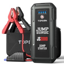 TOPDON 2000Amp USB Car Jump Starter Pack Booster Battery Charger Power Bank UK