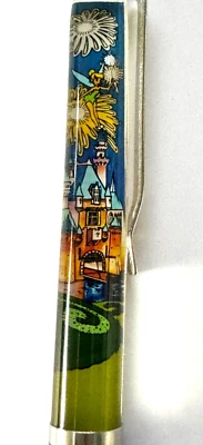 De colección Disneyland Souvenir Flotante Pluma Castillo Fuegos Artificiales Tinker Bell alrededor de 1980 Foto 1 de 3