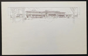 BUILDING PLANS & DESIGNS OF FRANK LLOYD WRIGHT WASMUTH PLATE 98 COMO ORCHARDS - Foto 1 di 6