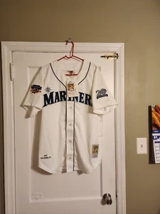100% Authentic Mitchell & Ness 1997 Ken Griffey Jr. Mariners Jersey Sz 48 XL - Picture 1 of 7
