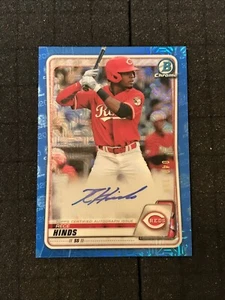 RECE HINDS 2020 Bowman Chrome Mojo Blue Refractor Autograph On-Card AUTO #d /150 - Picture 1 of 3