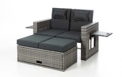 HC Garten & Freizeit 3in1 Multifunktionsliege inkl. Kissen