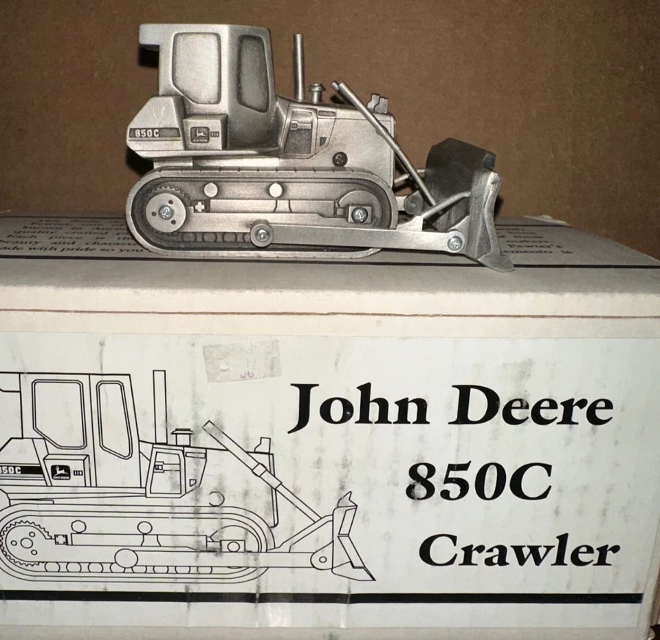 Spec Cast 1/50 Pewter John Deere 850C Crawler 1997 EXPO #JDM098 #60 - Image 1 of 4
