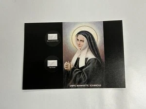Saint Bernadette Of Lourdes Hair & Worn vestment Relic Catholic St. Soubirous - Picture 1 of 6