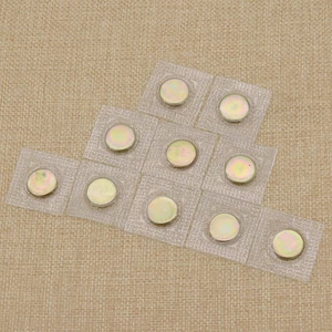10 Pcs DIY Invisible Metal Magnetic Buttons Clothing Accessories Round Snaps - Picture 1 of 5