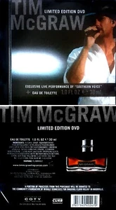 McGRAW TIM *NEW* COTY PROMO DVD EXCLUSIVE LIVE "SOUTHERN VOICE" **NO COLOGNE** - Bild 1 von 1