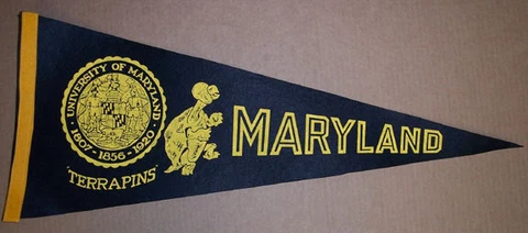 MARYLAND 1960S BLACK TEAM PENNANT Cover