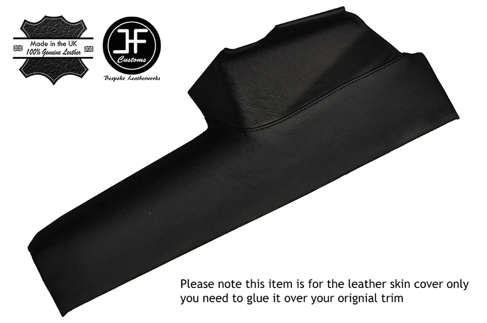 Negro Costura 2X Consola Rodilla Pastillas Recortar Cuero Funda Para Lotus Excel - Imagen 1 de 3