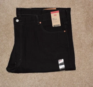 Nuevos pantalones de mezclilla de algodón relajado 550 negros 48 X 32 Levis para hombre - Imagen 1 de 3