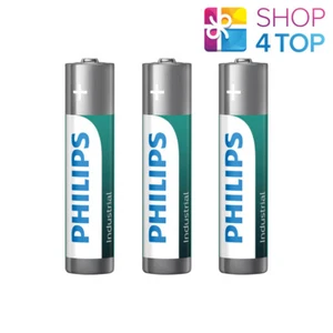 3 PHILIPS INDUSTRIAL ALKALINE AAA BATTERIES LR03 MICRO BATTERY EXP 2033 NEW - Picture 1 of 1