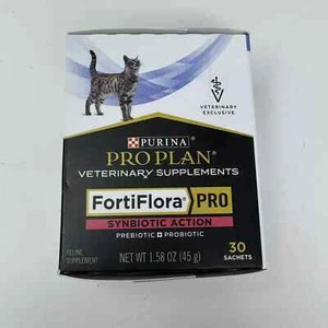 PURINA FortiFlora PRO Synbiotic Action Feline Cat Probiotic Suplement 30 sachets - Picture 1 of 2