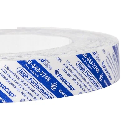 HD FastCap 15/16" Wide FastEdge PVC Peel and Stick Edgebanding, 50', White