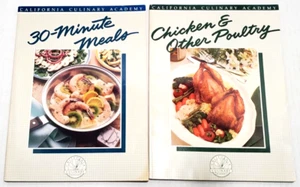 VTG LOT 2 CALIFORNIA CULINARY ACADEMY 30 MINUTE CHICKEN & OTHER POULTRY RECIPES - Picture 1 of 4