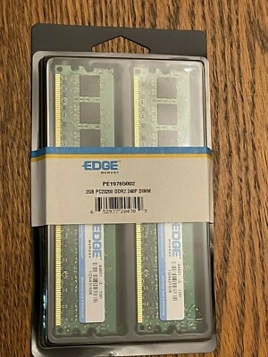 NEW  EDGE Memory 2GB PC2-2400 DDR2 2RX8 244Pin Mini  - Image 1 of 3