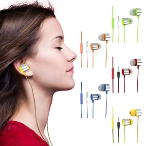 In Ear Headphones With Mic 3.5mm Wired Headphones For IOS And Android - Zdjęcie 1 z 38
