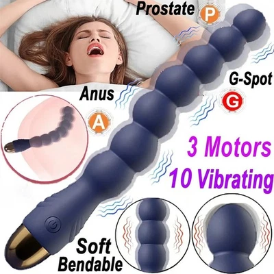 Vibrating Anal Plug Dildo Male Prostate Massager Vibrator Sex Toys For Women Men - Image 1 of 4