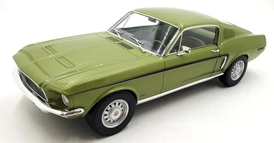 Norev 1/12 Scale Diecast 122704 Ford Mustang Fastback GT 1968 Light Green - Image 1 of 4