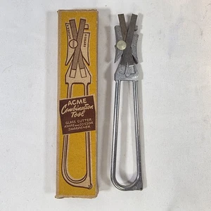 Vintage ACME Combination Tool - Glass Cutter + Knife & Scissor Sharpener - Picture 1 of 5