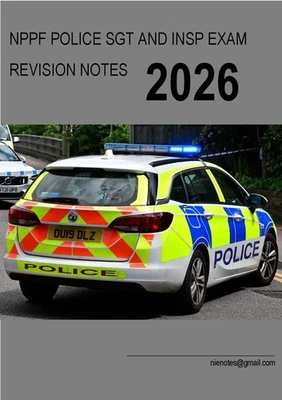 Police Sgt Insp Promotion NPPF Ospre Exam Revision Crammer Book Notes Pass 2026 - Image 1 of 4