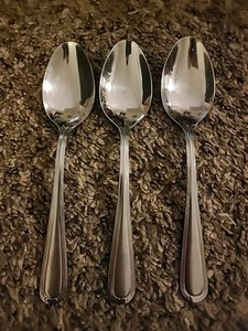 Martha Stewart Everyday Stainless MSE Silverware Empire 3pc Soup Spoon 6.5" - Picture 1 of 7