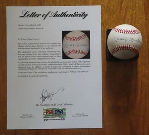 HOFer MICKEY MANTLE signed NEW YORK YANKEES AL Baseball PSA AO08196 LOA 536 HRs - Picture 1 of 5