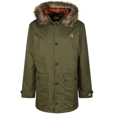 Abrigo Parka Gabicci Vintage Impermeable Piel Capucha Parker Con Capucha Algodón Verde Informal Foto 1 de 4