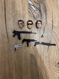 1/12 Medicom Mafex The Terminator 1984 full head and weapon set - Picture 1 of 13