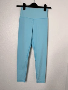 NVGTN Contour Seamless Leggings Mid-Rise Waisted Yoga Pants Women's Small Aqua - Picture 1 of 3