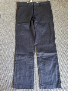 Pantalone Banana Republic uomo 34x32 Navy Aiden slim fit vita media chino - Foto 1 di 8