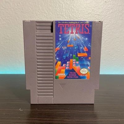 Tetris (Nintendo Entertainment System, NES, 1989) Tested Working Cartridge Only - Image 1 of 4
