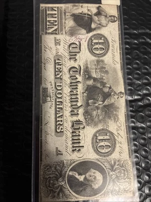 $10 1841 Towanda Obsolete Bank Note - Image 1 of 4