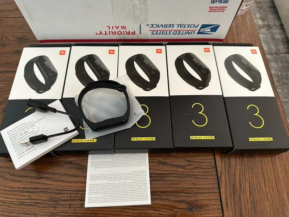 Xiaomi Mi Smart Band 3 Banda Fitness Negra Nuevo Lote de 5  Foto 1 de 4